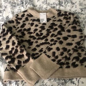 H&M leopard print sweater
